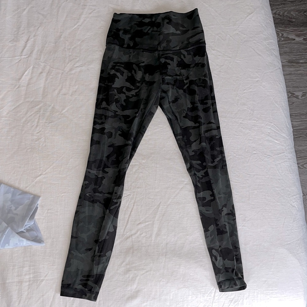 Green Camo align leggings lululemon